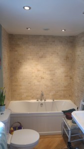 Travertine bathroom cleaning Worcester